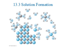 13.3 Solution Formation