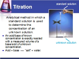 Titration