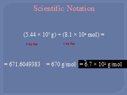 Scientific Notation