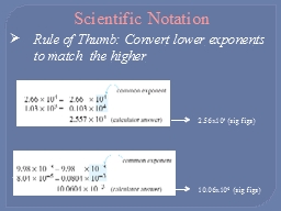 Scientific Notation