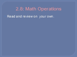 2.8: Math Operations