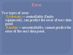 Error