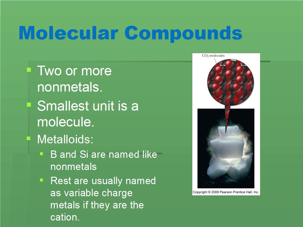Molecular Compounds