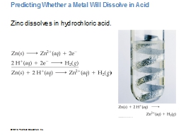 Predicting Whether a Metal Will Dissolve in Acid 