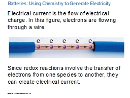 Batteries: Using Chemistry to Generate Electricity 