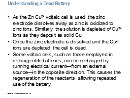 Understanding a Dead Battery