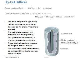Dry-Cell Batteries