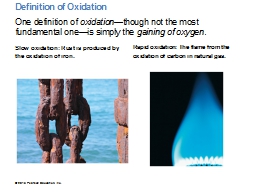 Definition of Oxidation