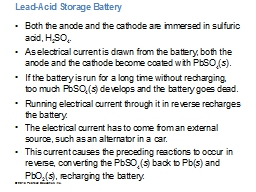 Lead-Acid Storage Battery 