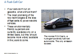 A Fuel-Cell Car 