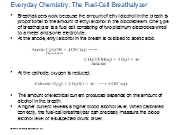 Everyday Chemistry: The Fuel-Cell Breathalyzer  