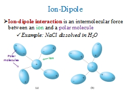 Ion-Dipole