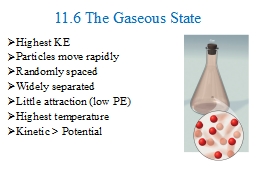 11.6 The Gaseous State